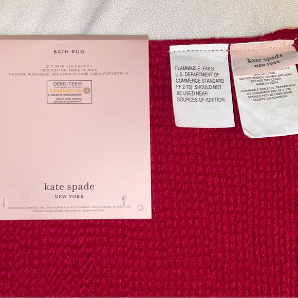 New! Kate Spade ‘Tis The Season’ Holiday Graphic Cotton Accent Rug 21”x34”♥️ - Picture 5 of 7